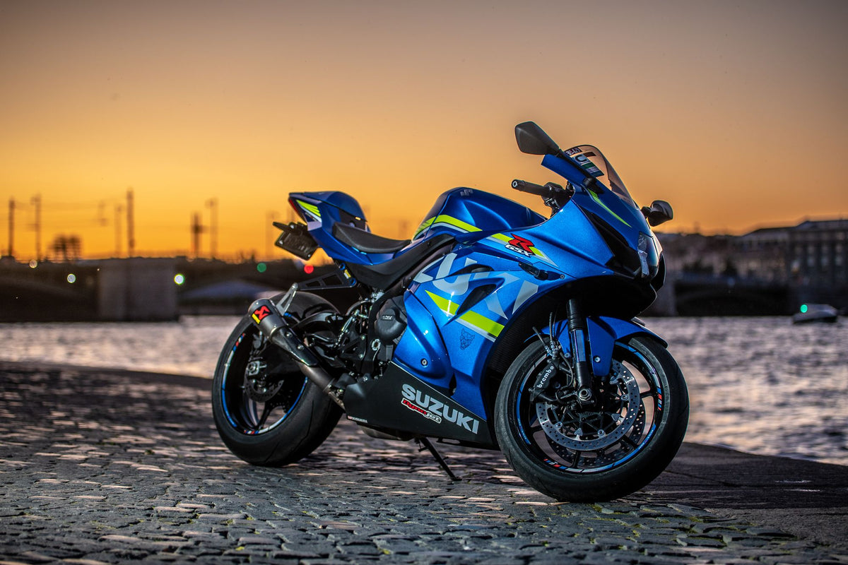Blue Suzuki GSX-R1000