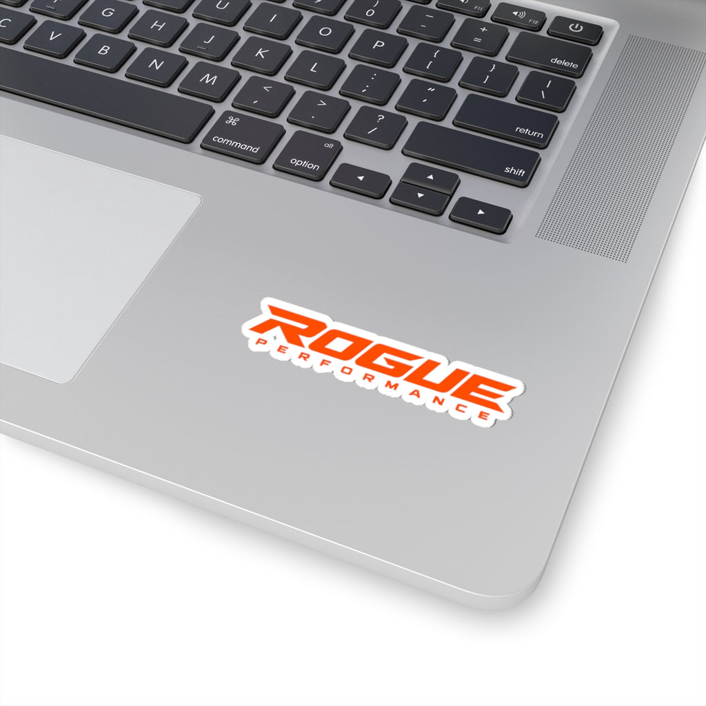 Rogue Performance Kiss-Cut Sticker — Racing-Inspired Orange Logo Decal