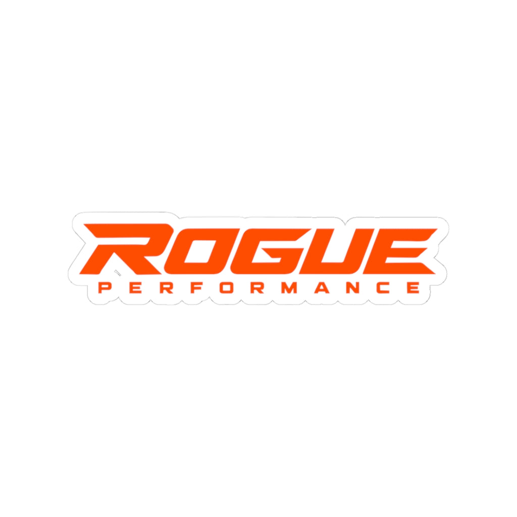 Rogue Performance Kiss-Cut Sticker — Racing-Inspired Orange Logo Decal